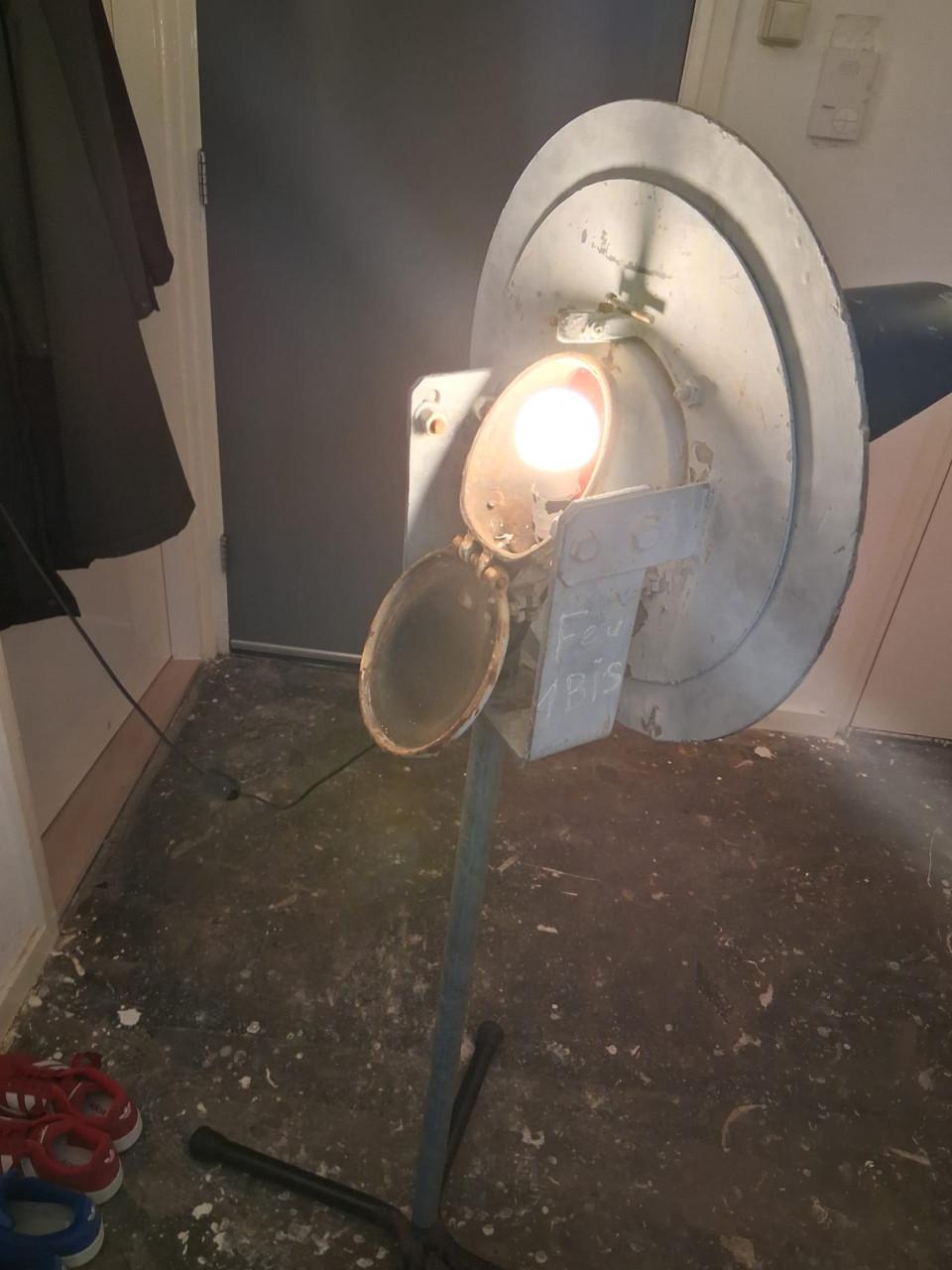 Zeldzame spoorweglamp