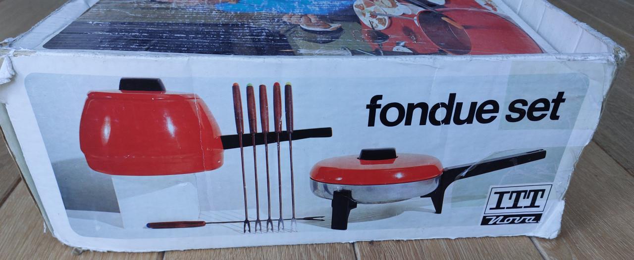 Vintage fondue set