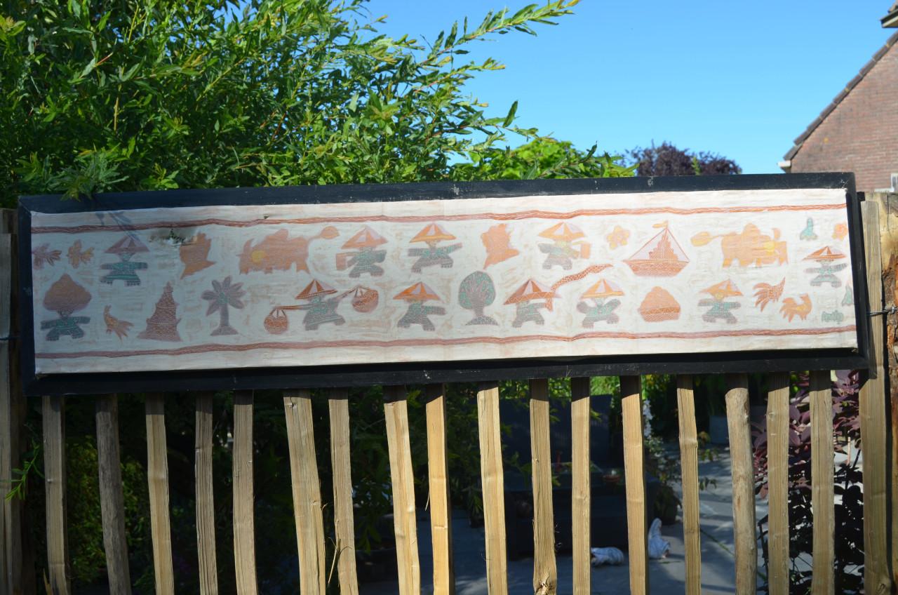 3 Leuke batiks in redelijke staat, op ééntje na dan.