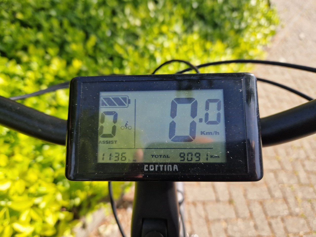 Schitterende Cortina elektrische heren fiets met middenmotor