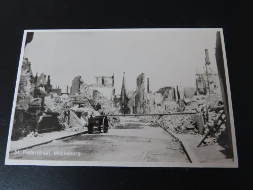 Fotokaart bombardement Middelburg 3