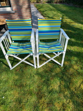 Tuin/ regiseur stoeltjes