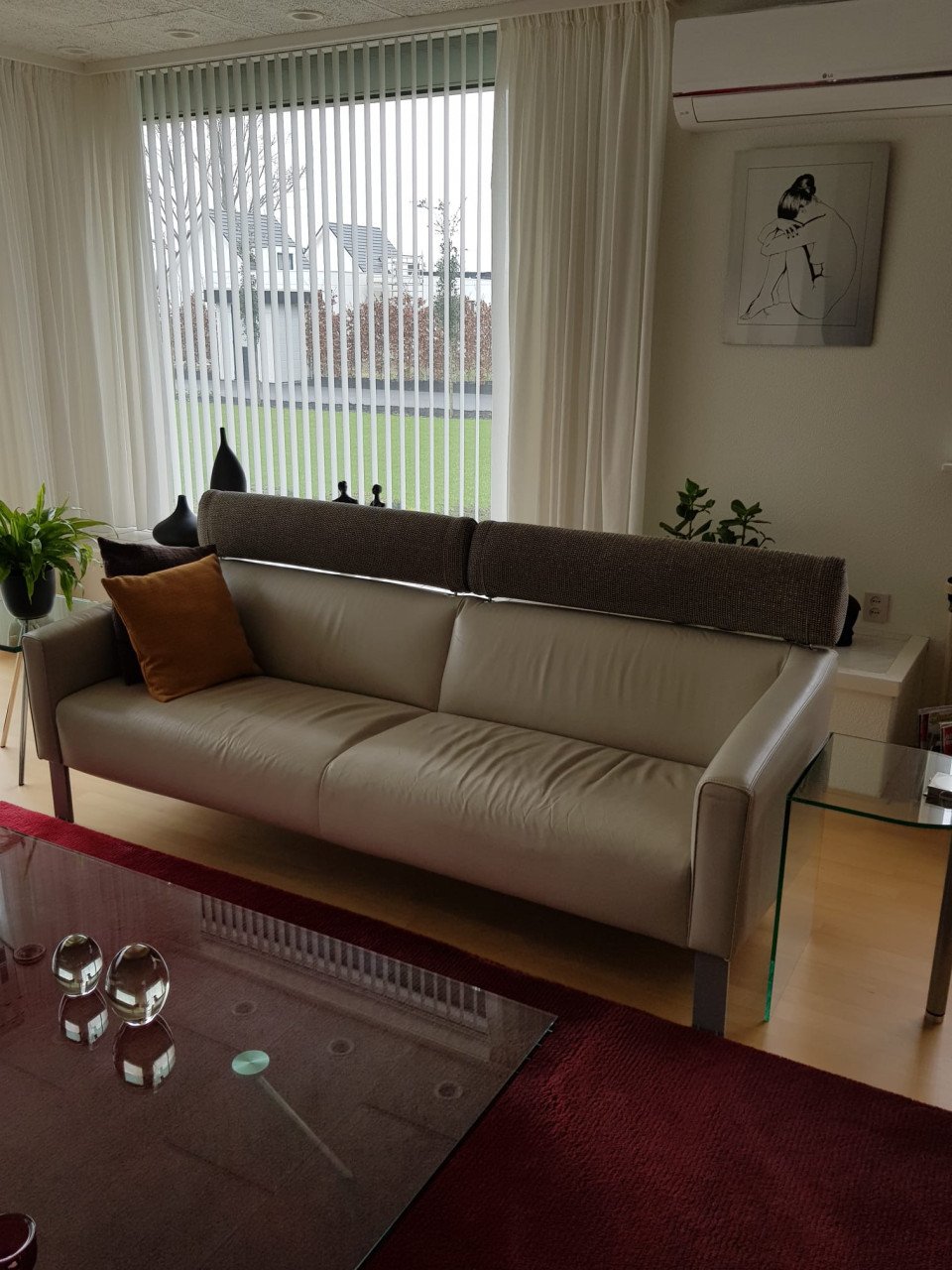 Leolux Patachou 3-zitsbank leder
