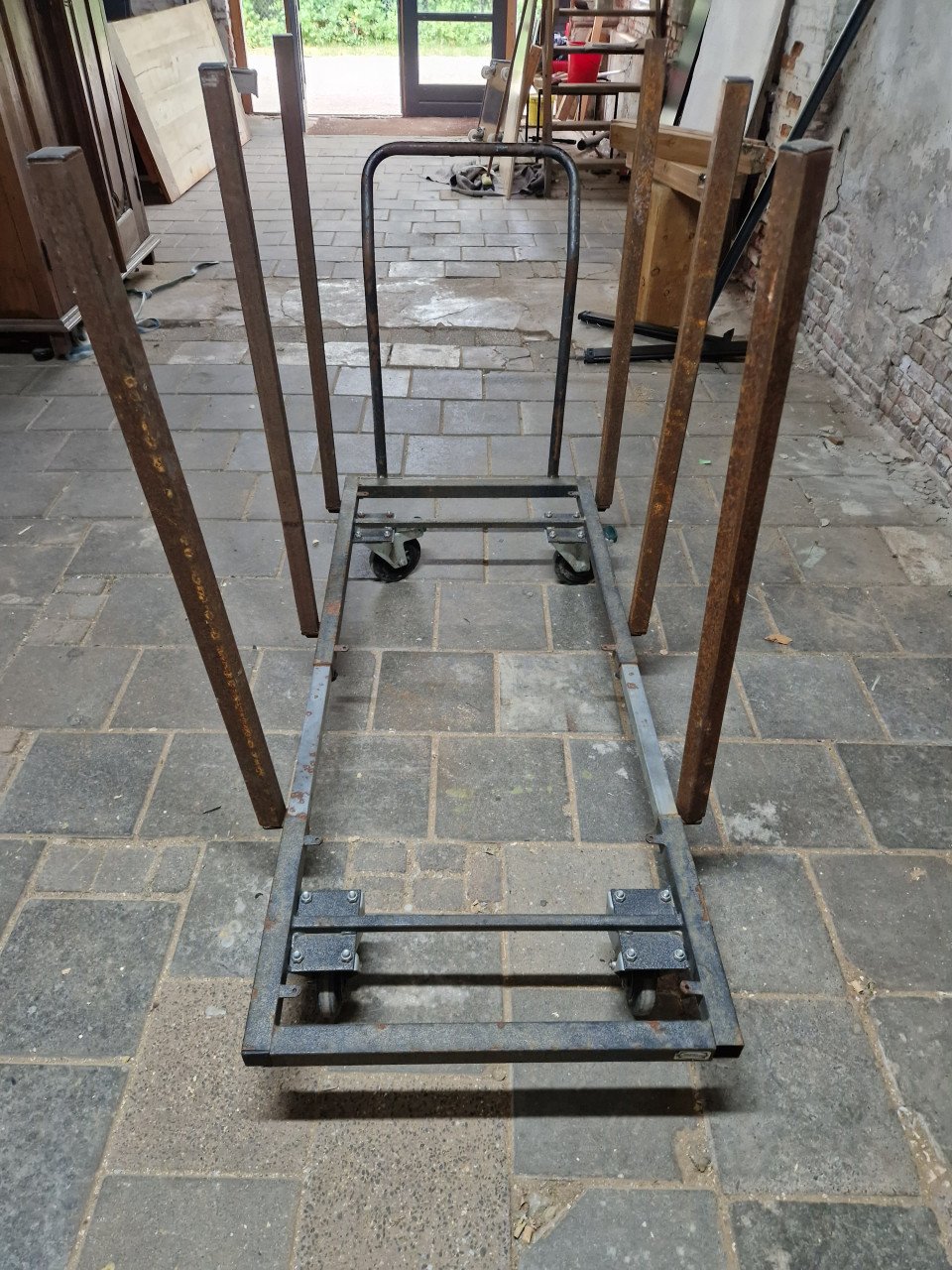 2 transport karren voor terras meubilair