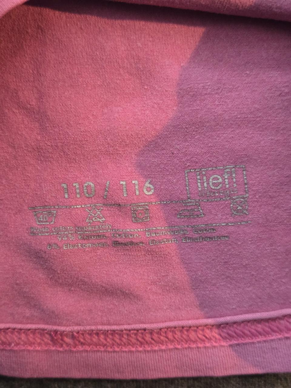 2 hemden meisjes mt 110/116 Lief! Lichtrroze en wit