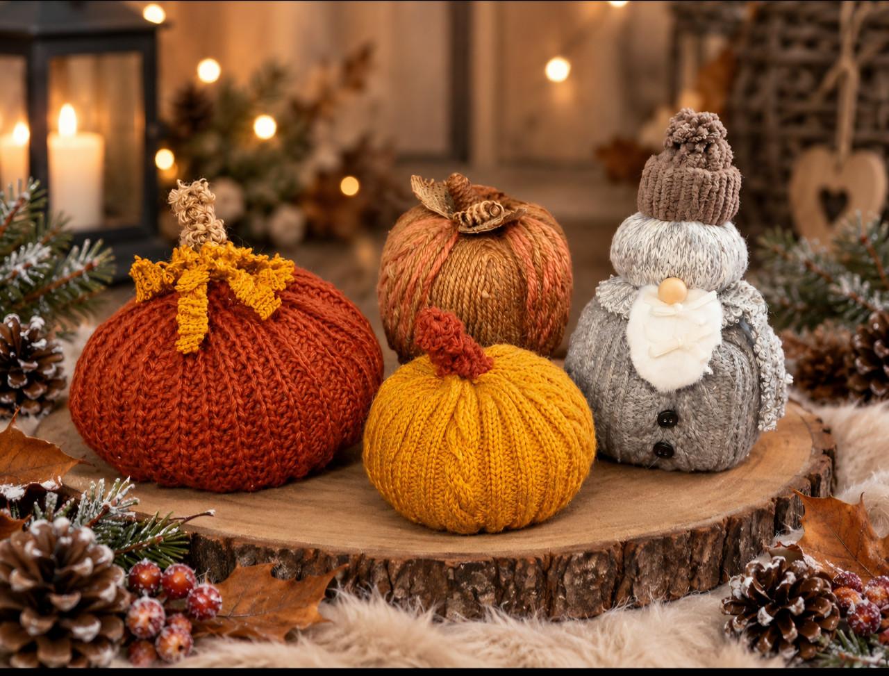 Herfst decoratie pompoenen enz