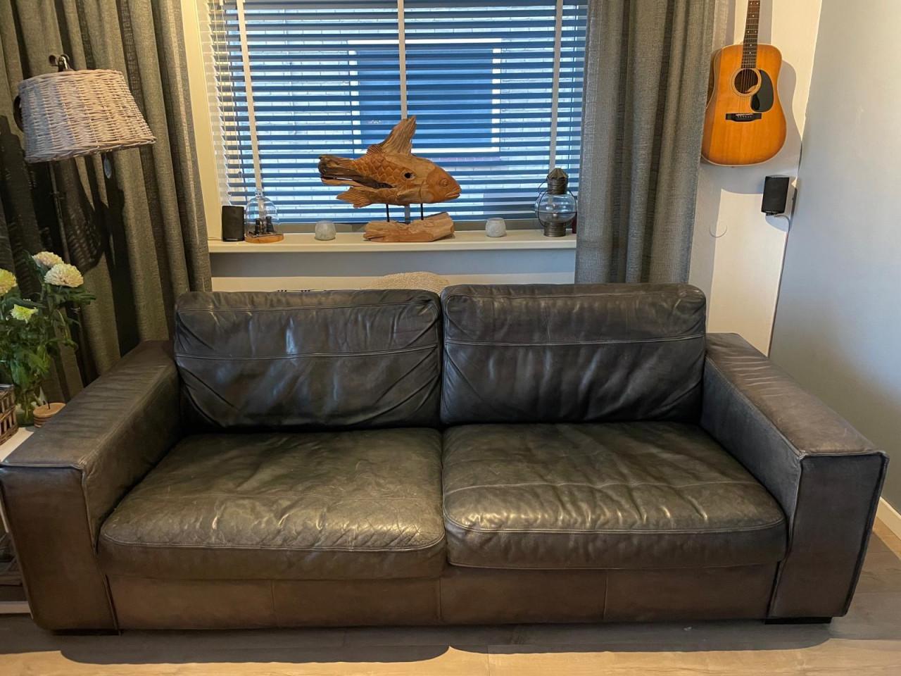 Prachtige lederen bank