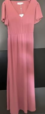 Lange roze Vila jurk maat M. Nieuw met kaartje er nog aan.