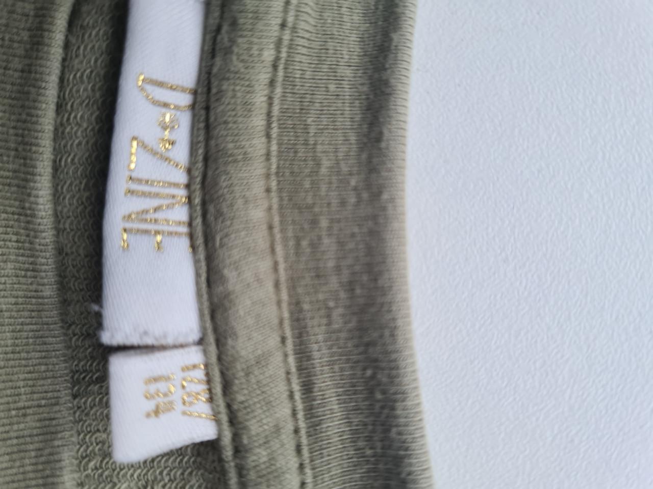 D-Zine kaki groen zomer jurkje Maat 128-134