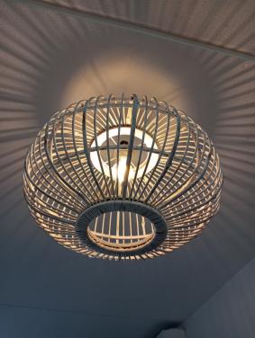 Bamboe hanglamp 2 stuks