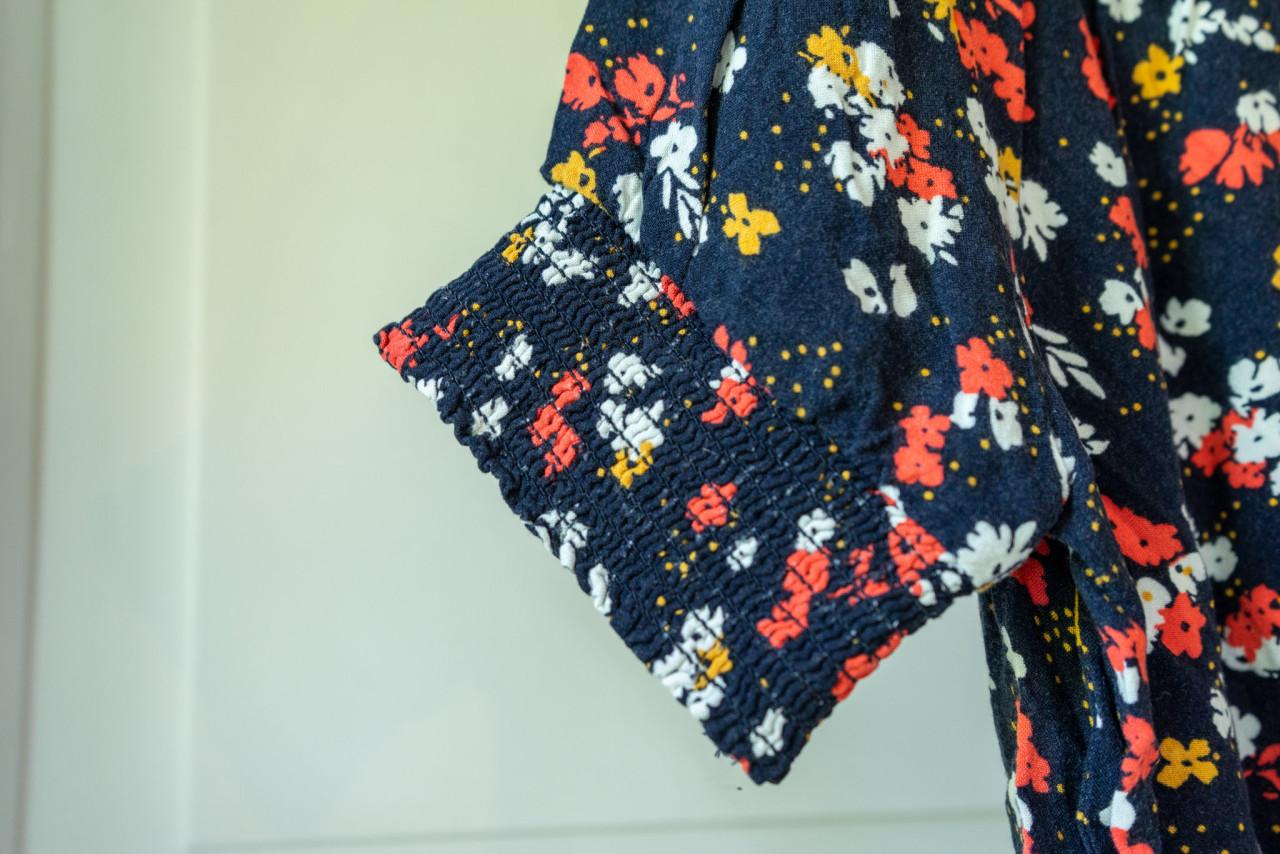 Donkerblauwe jurk van We Fashion, maat 128-134