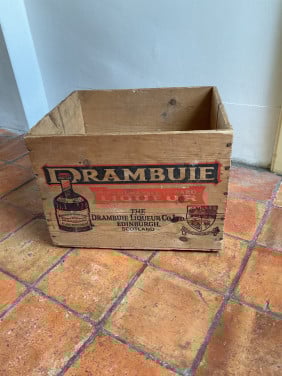 Houten kist Drambuie ( Schotland )