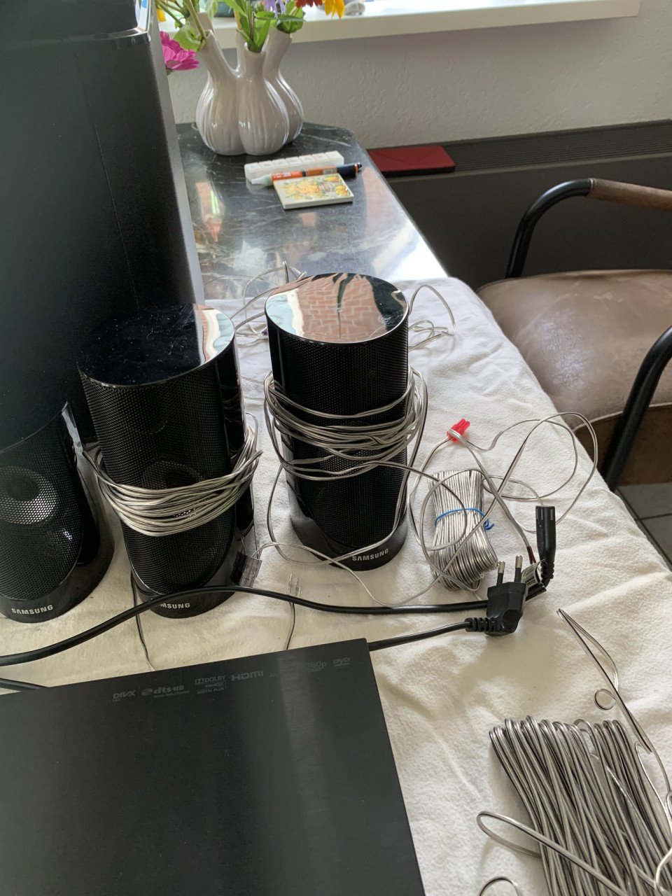 Samsung Suround compleet set Woofer e.d. Zwart pianolak
