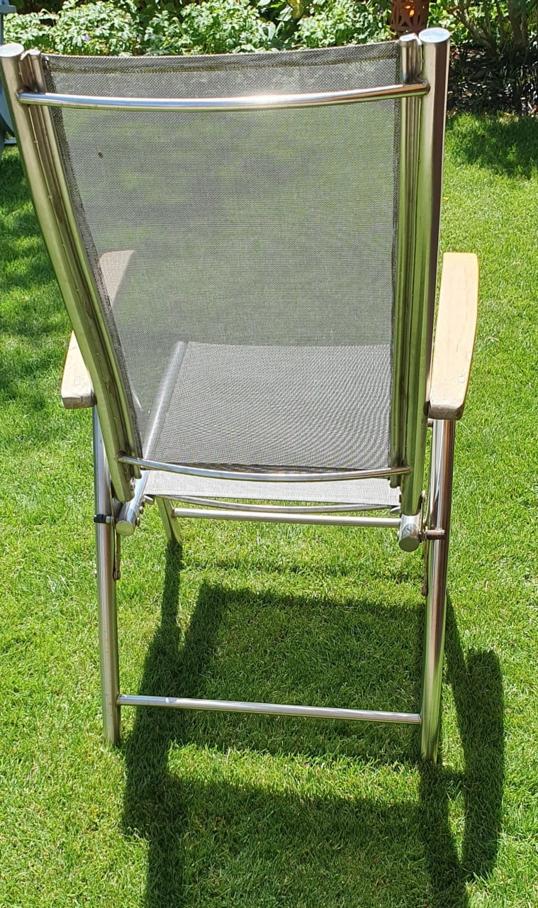 4 tuinstoelen rvs
