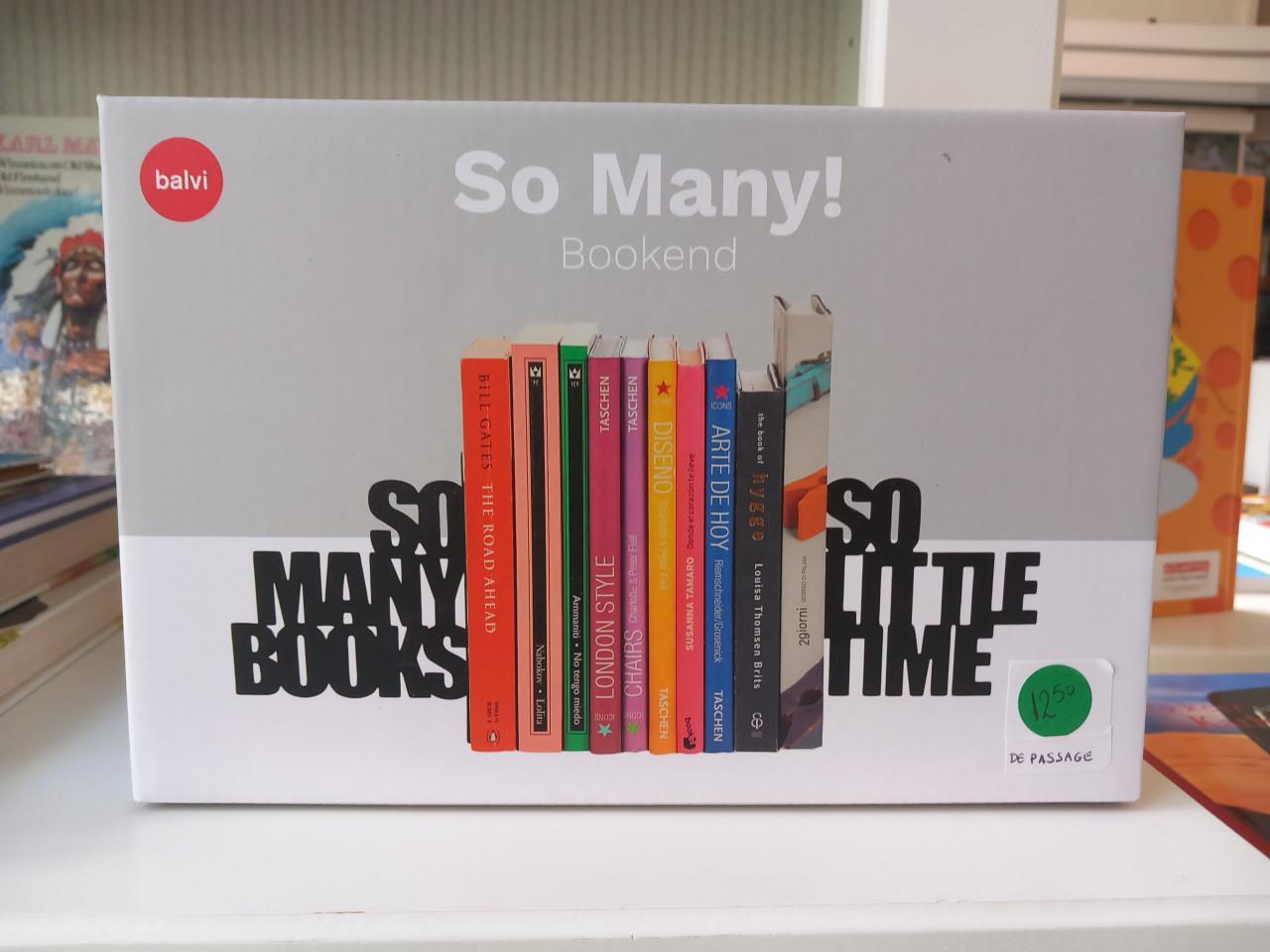 Boekensteunen So many books