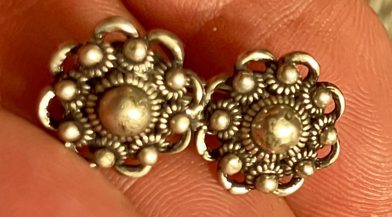 Zeeuwse knop sieraden, zilver, filigrain