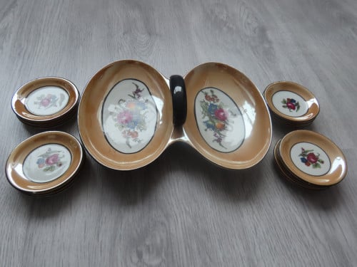 Oude petit fourre schaaltjes