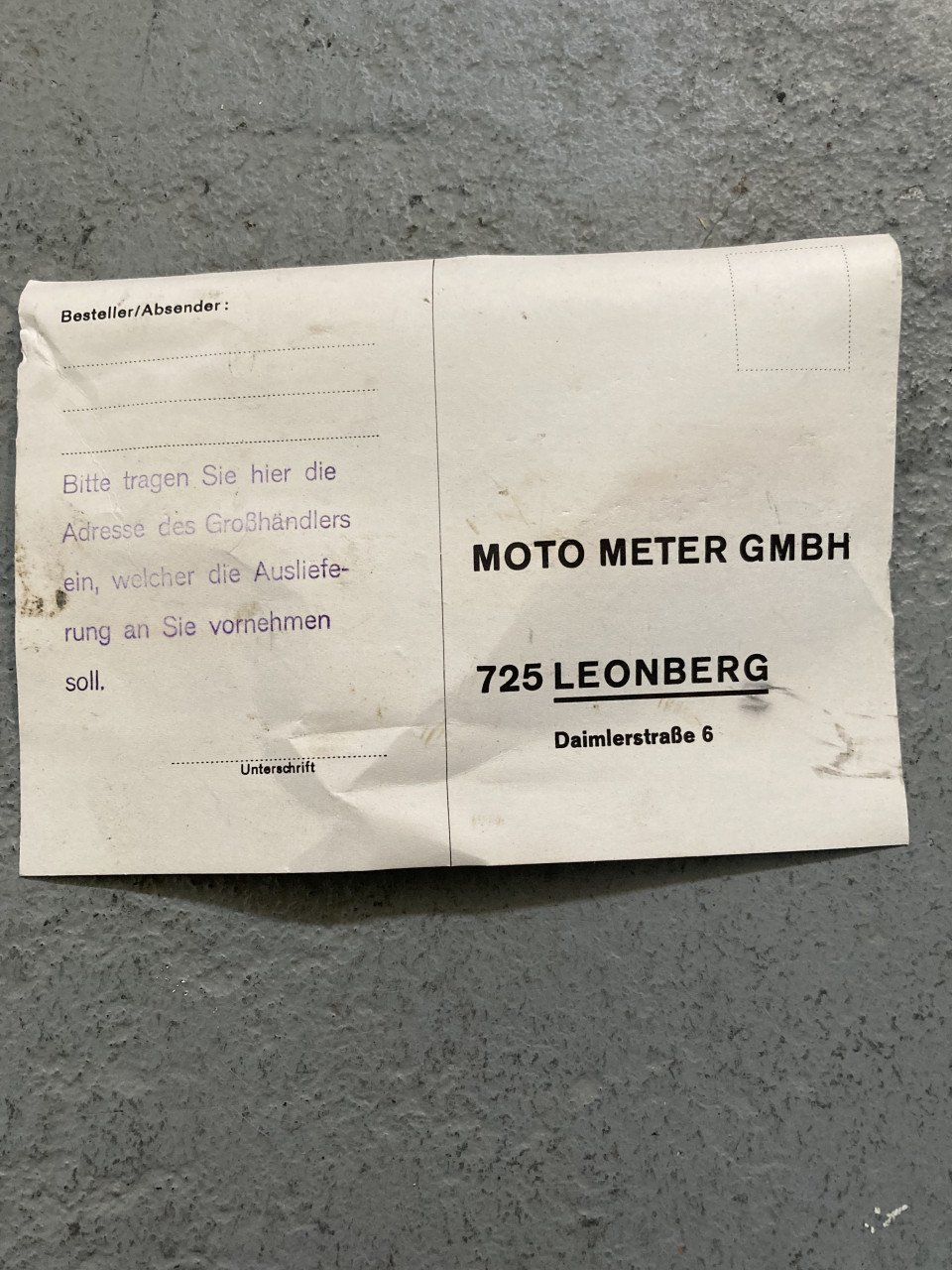 Compressiemeter Benzinemotor Moto Meter in kist