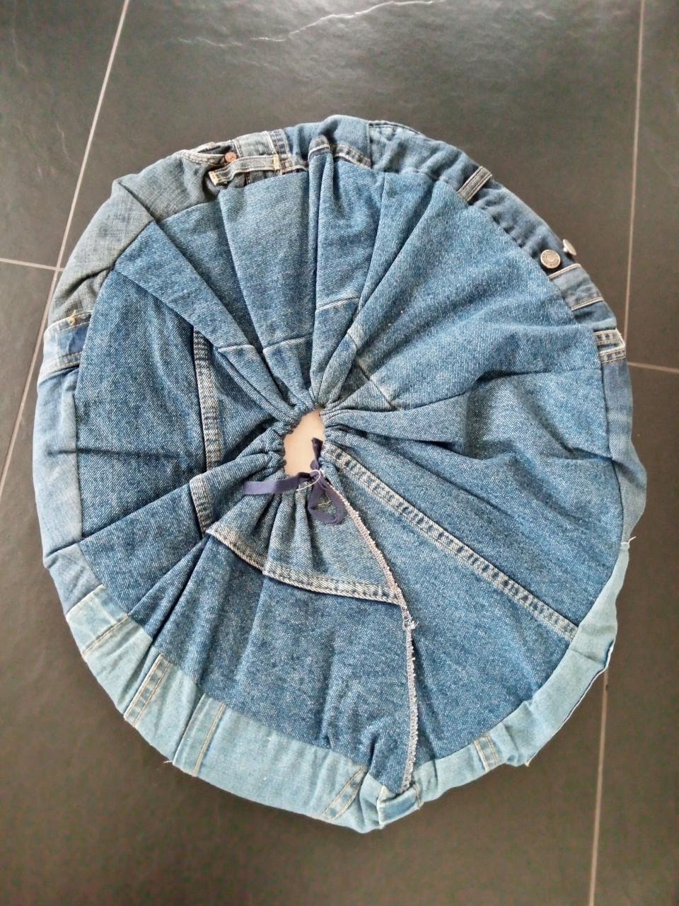 Jeans poezen/kleine honden mand