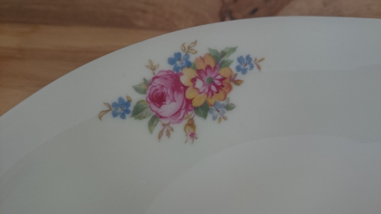 Vintage Bavaria schaal met bloemetjes