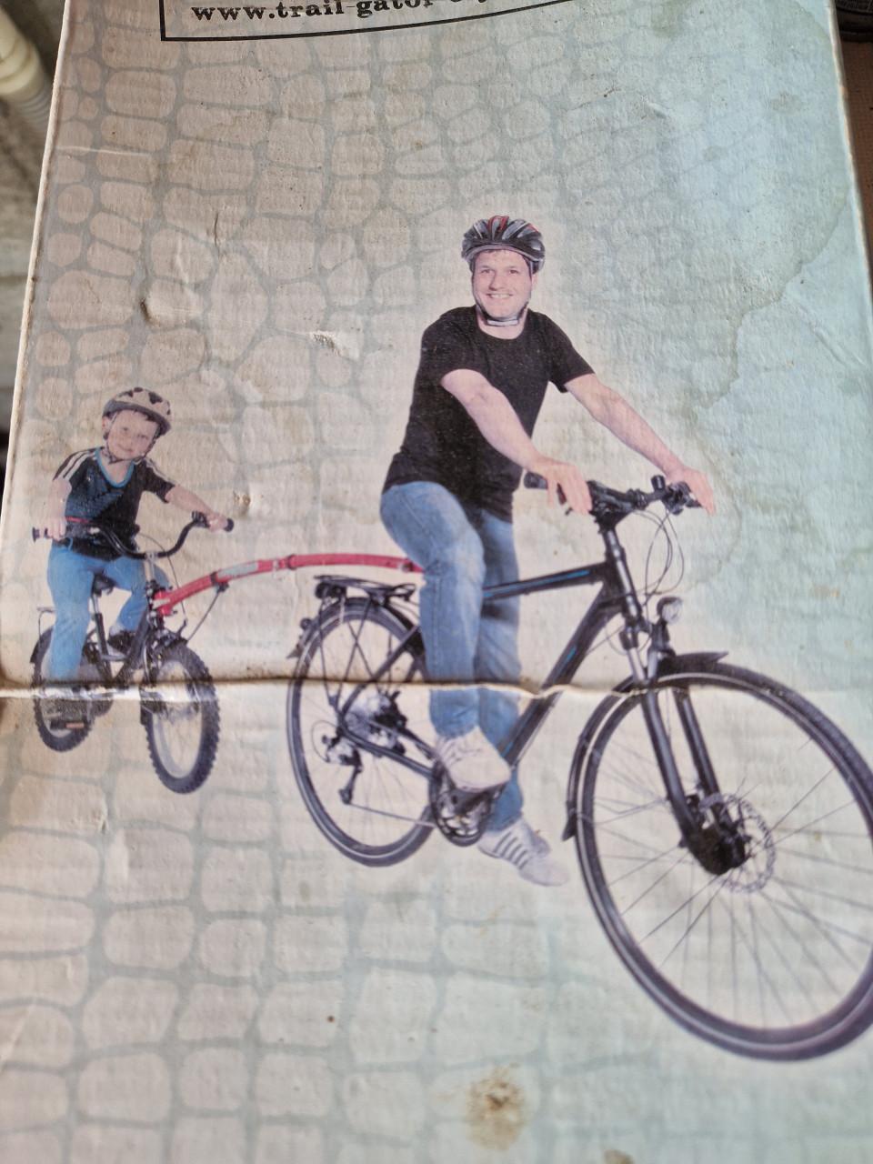 Trail gator tandemtrekhaak kinderfiets met volwassenfiets