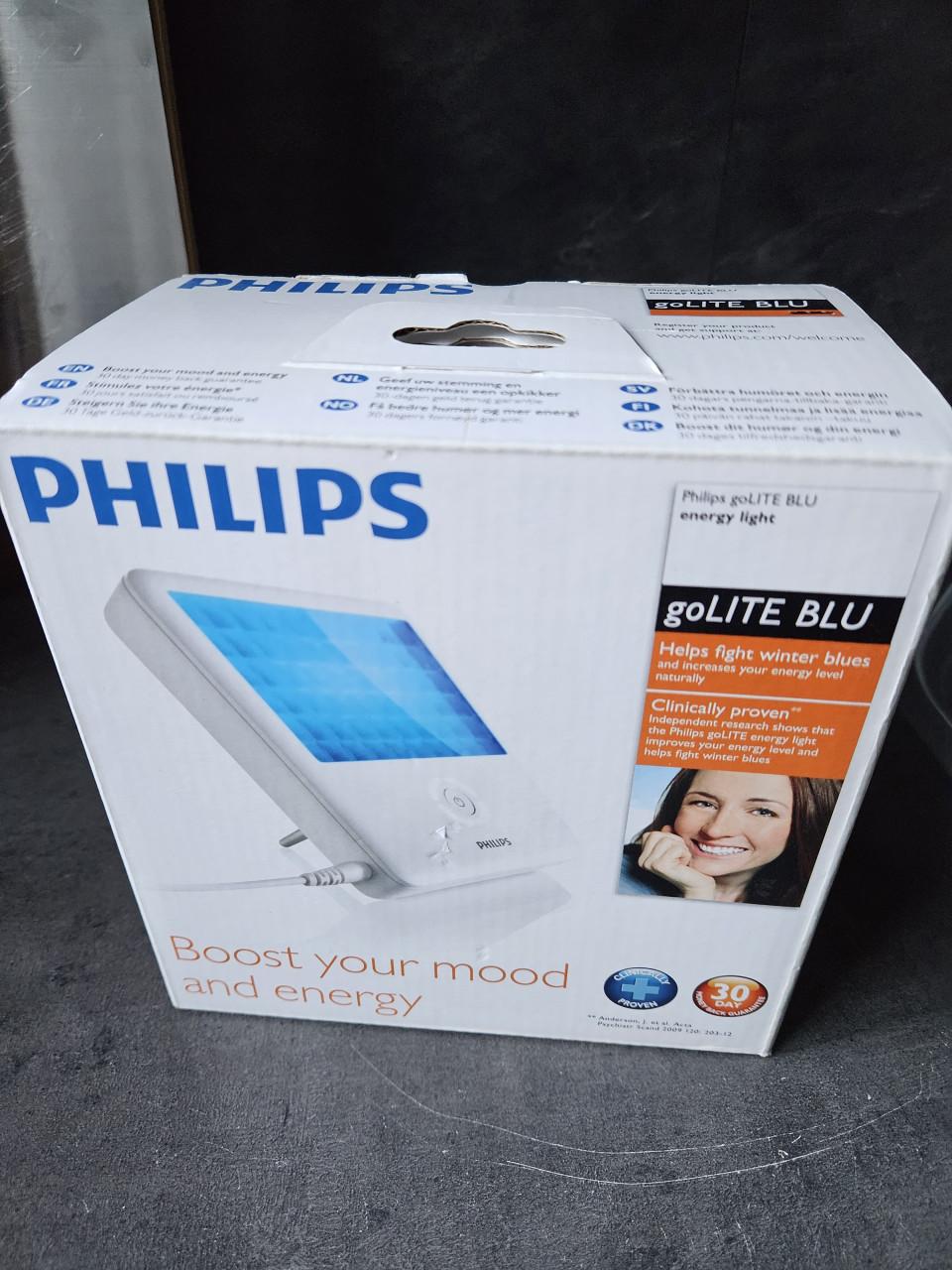 Zgan Philips goLite blu energielamp draagbare lichttherapie.