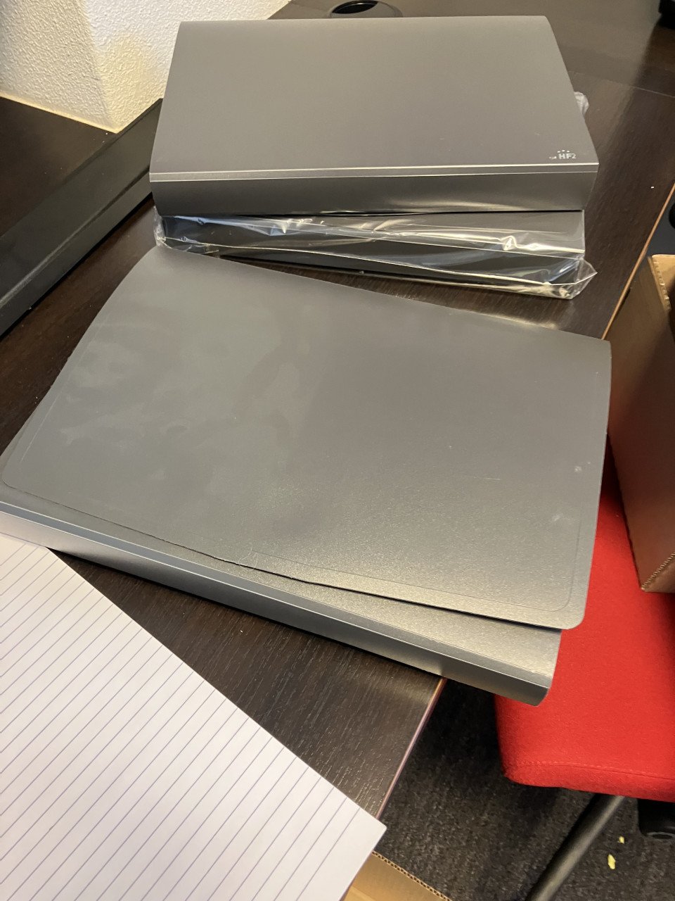 Te koop etui met transperante insteekmapjes