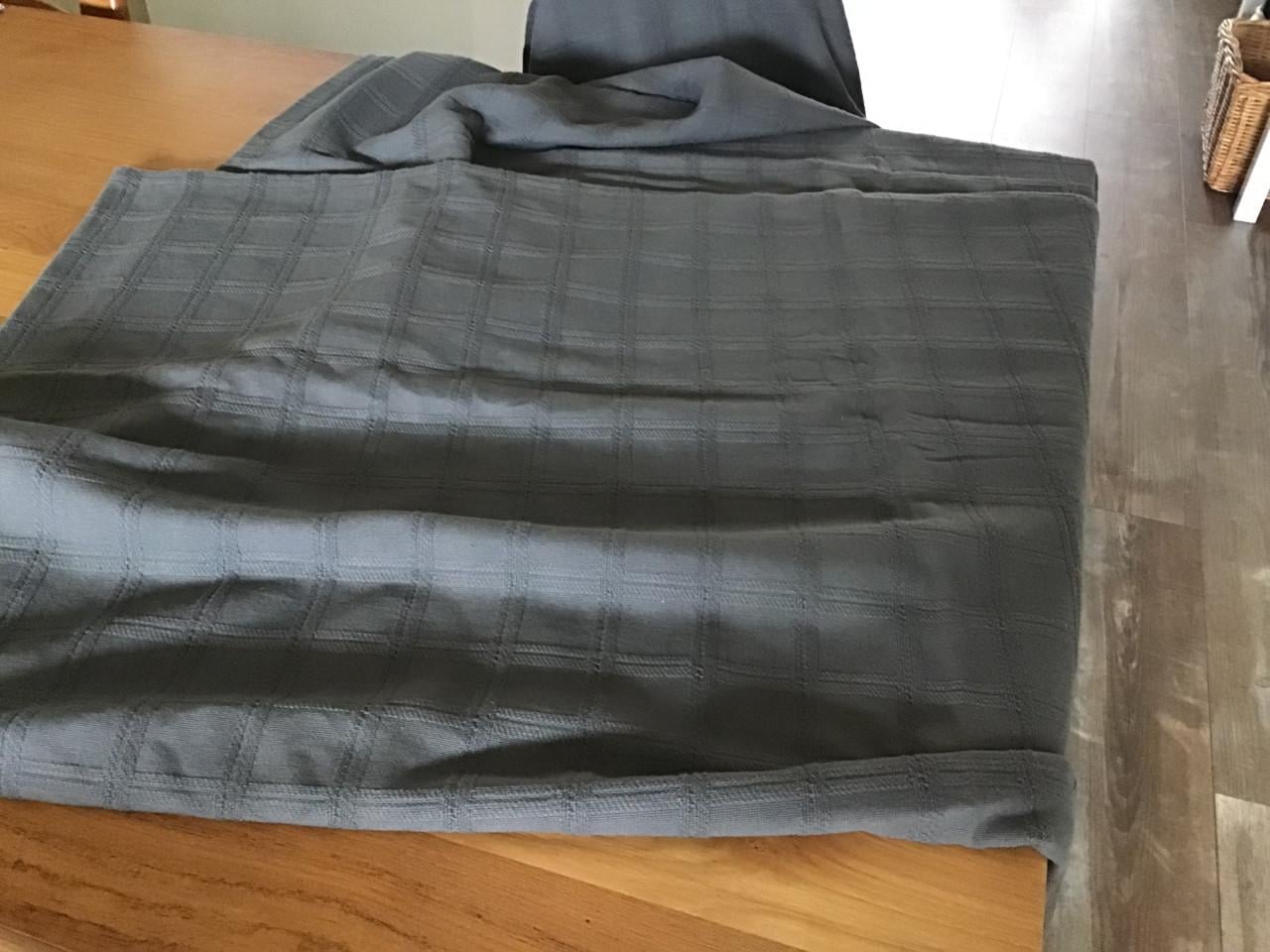 Sprei van katoen, kleur licht antraciet