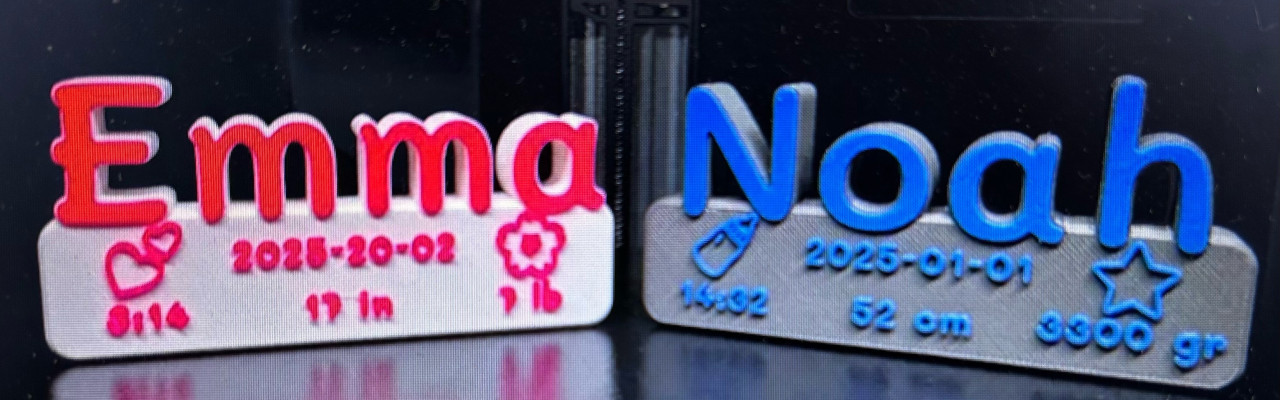 Geboorte Cadeau (3D Printing)