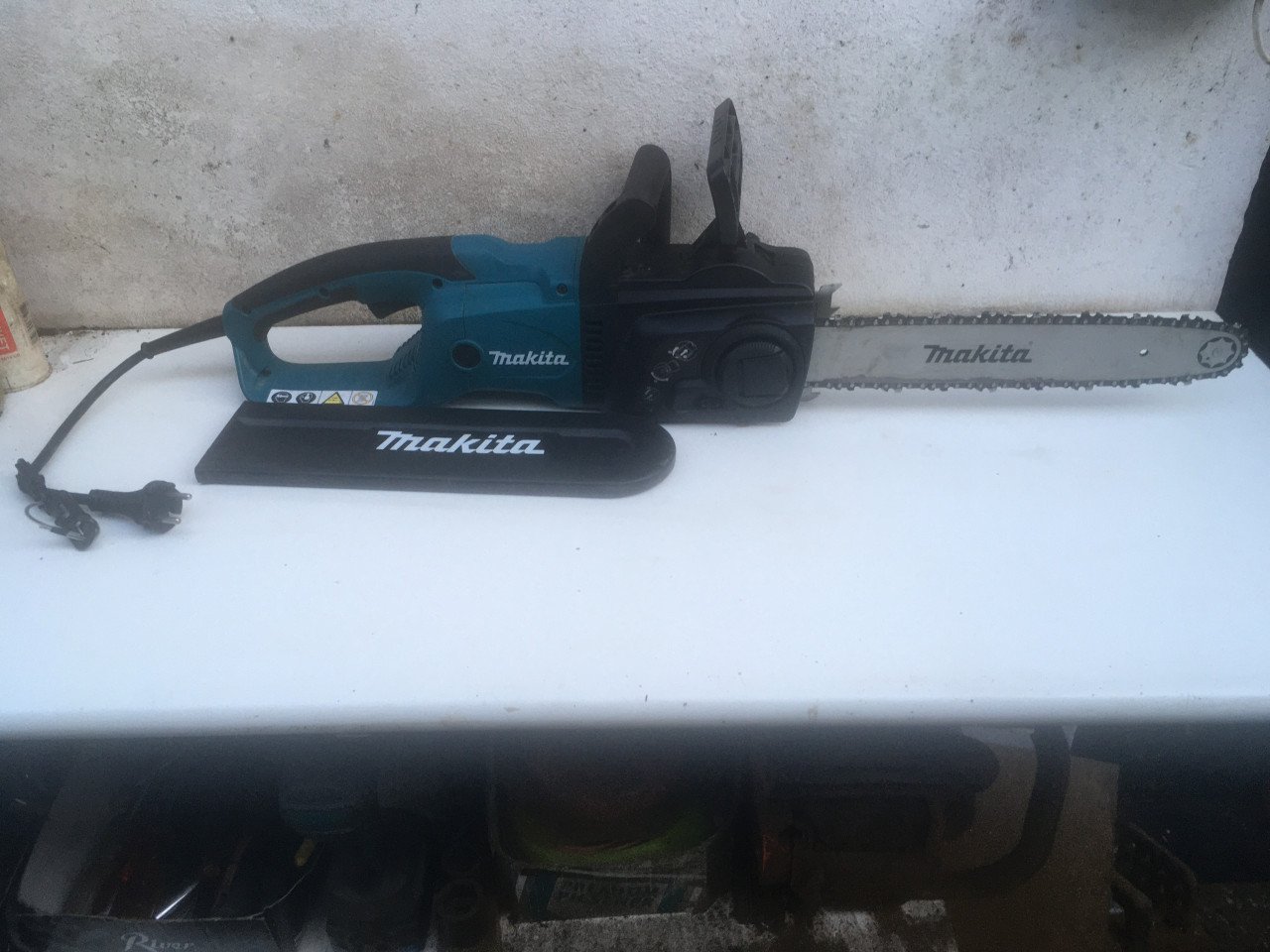 Elektrische kettingzaag makita uc3551a zaagblad 35 cm