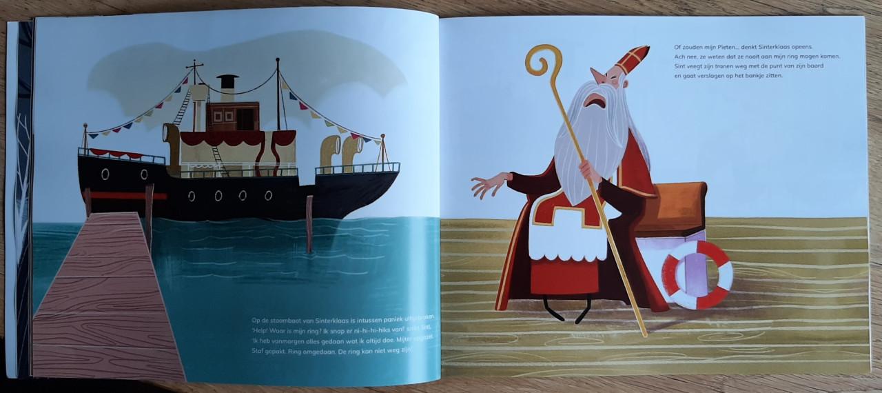 Sint is zijn ring kwijt! Door Jamai Loman, tekst & Laura Re, tekening