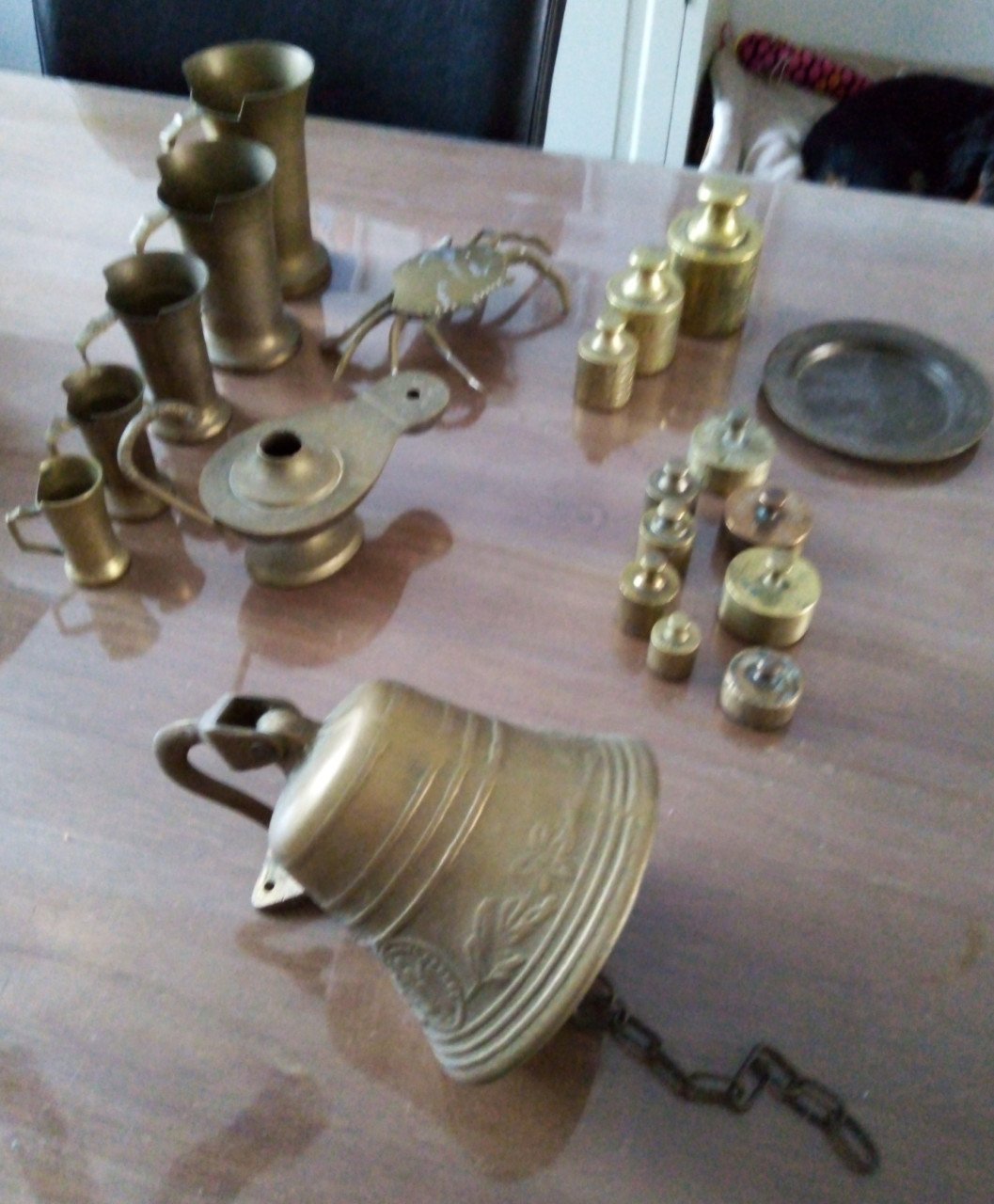 Koperen decoraties €25,-