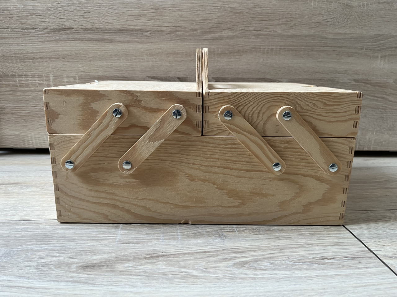 Houten opbergkist
