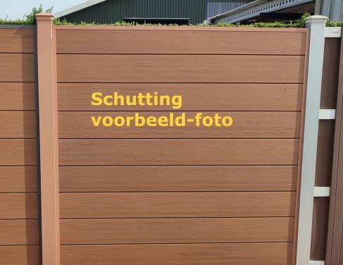 Houtcomposiet stapelplanken - Voor één schutting van 180x180