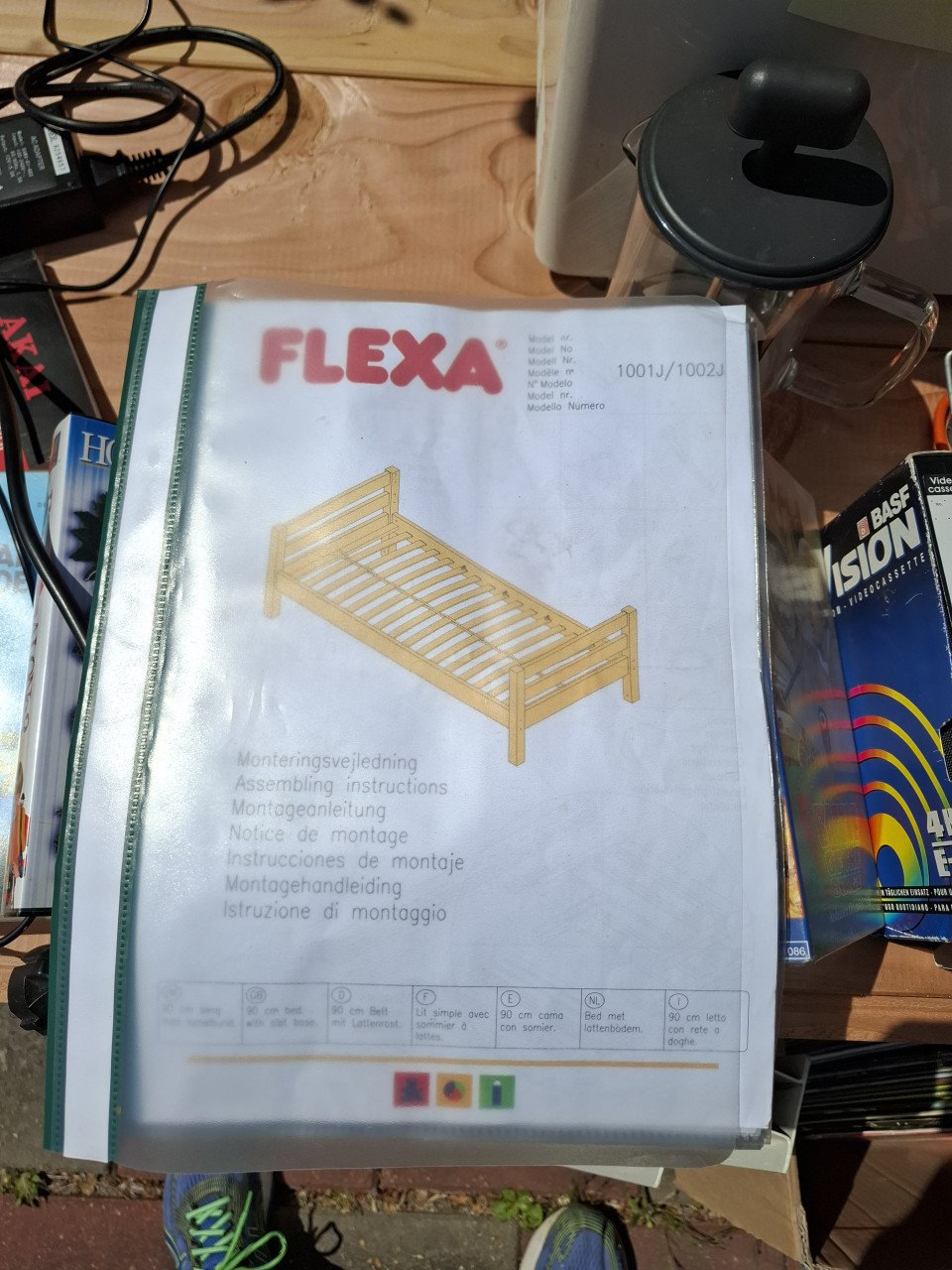 Flexa Hoogslaper met bureaublad (naturel grenen)