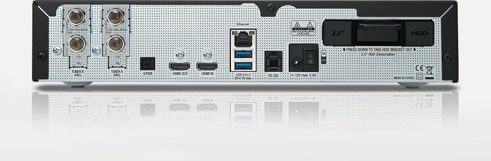 VU+ 4K satelliet en kabel ontvanger.