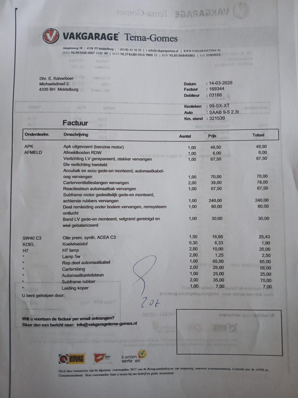 Saab 9-5 Estate 2.3T Linear Business