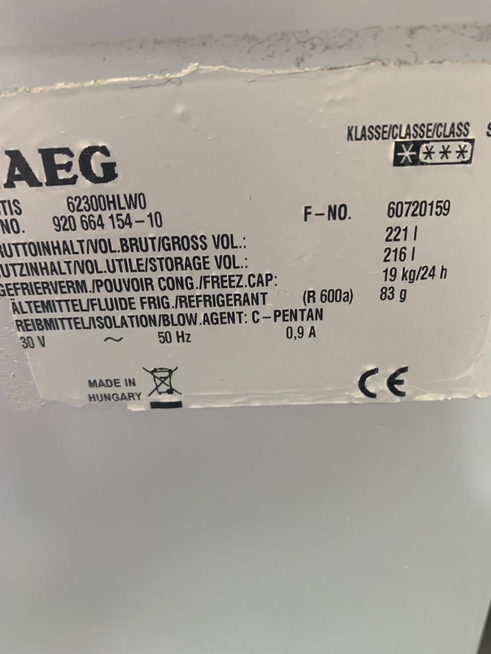 Vriezer,vrieskist  AEG
