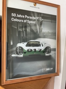 Porsche 917 affiche in lijst