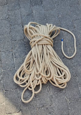 Touw (jute 12mm) 60 mtr lang