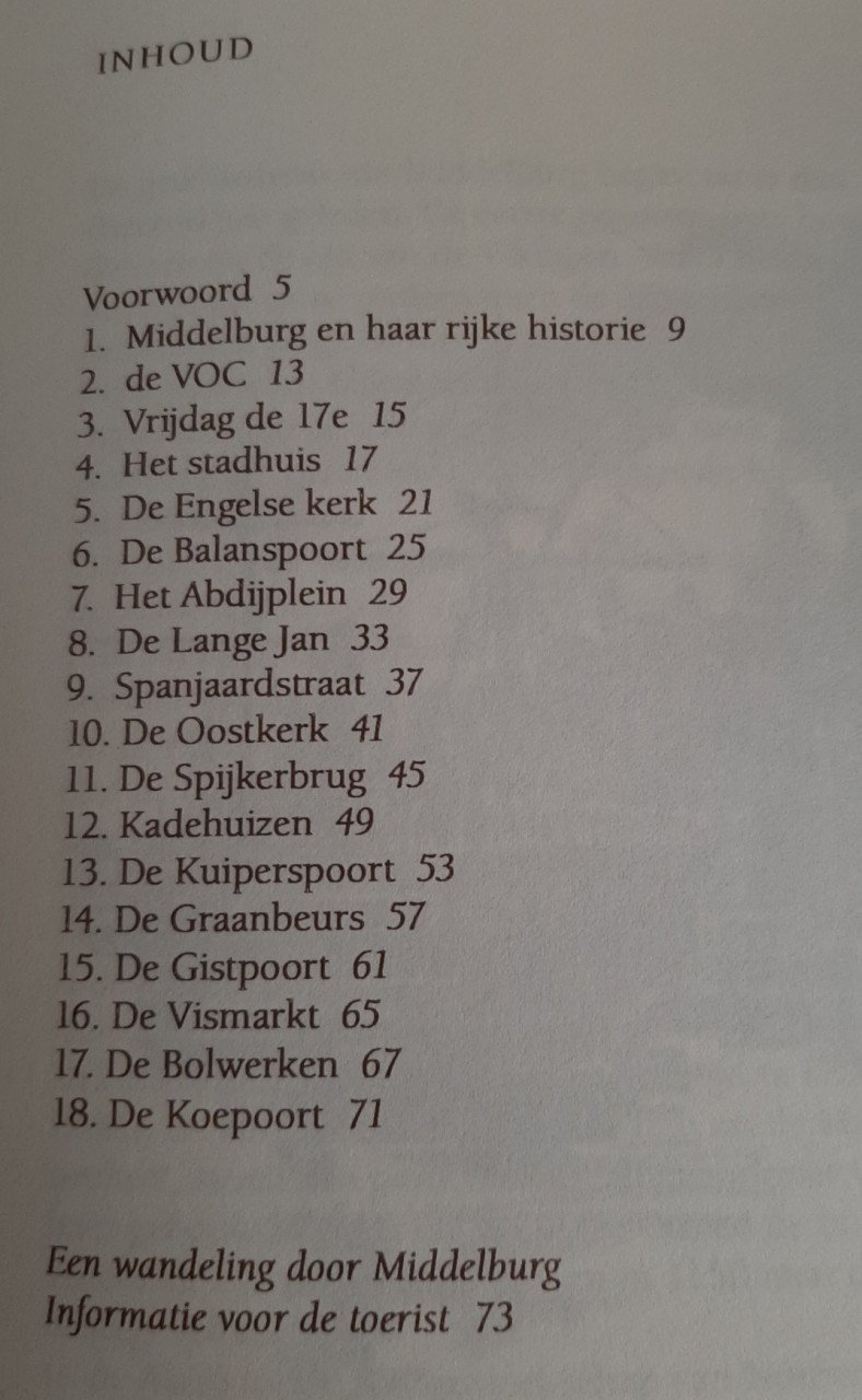 Middelburg, een stad om uit te tekenen. door Corry Rasenberg-François