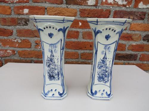 Schouwgarnituur delfts blauw