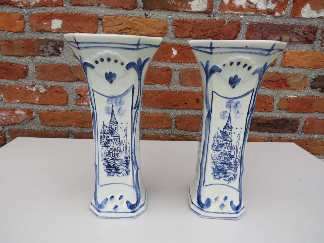 Schouwgarnituur delfts blauw