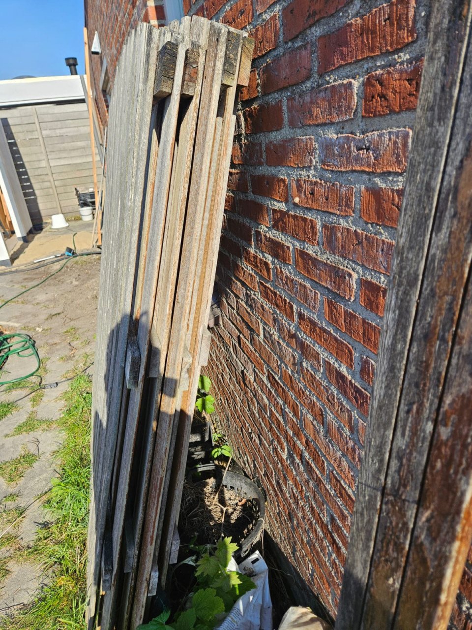 Hardhouten schuttingpanelen