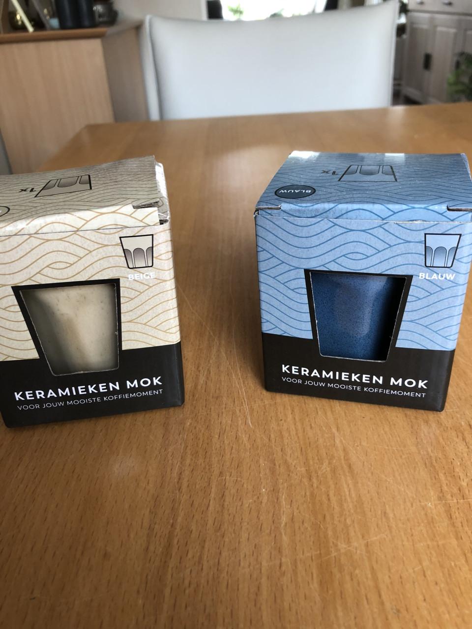 Te koop mooie keramiek mokjes.(nieuw).