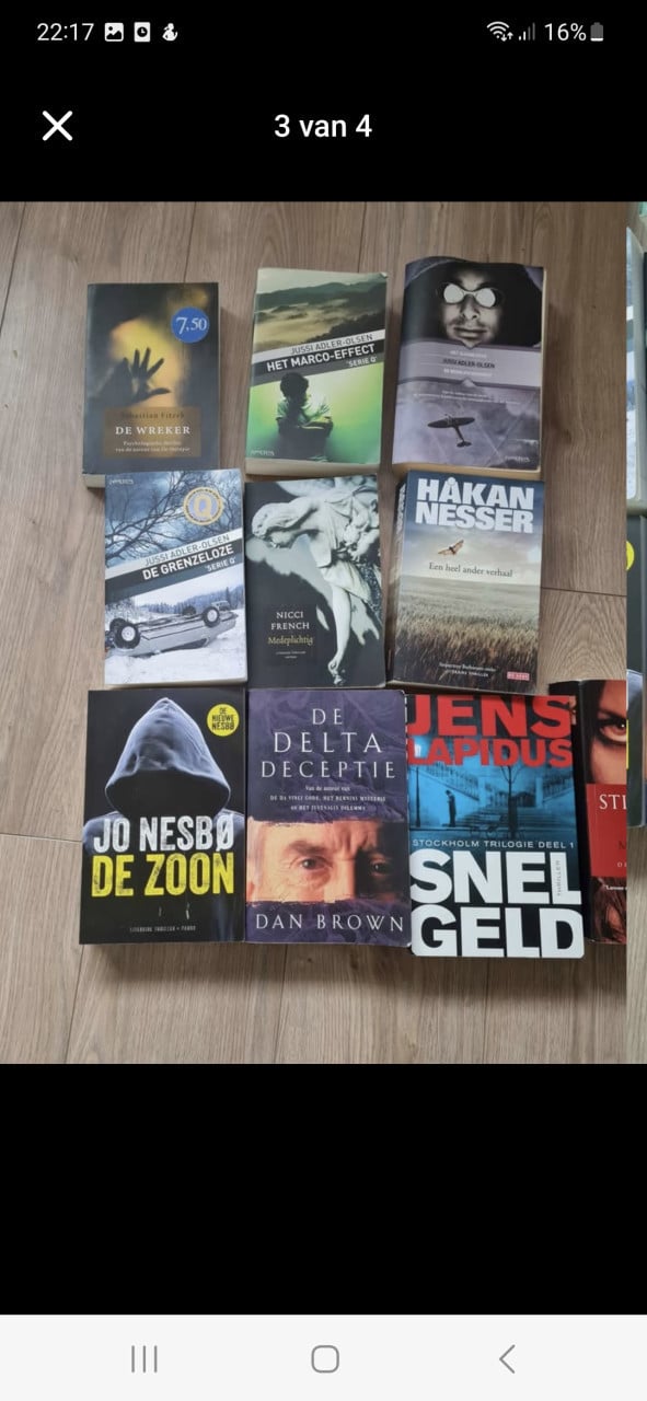 Boeken, thrillers, e.d