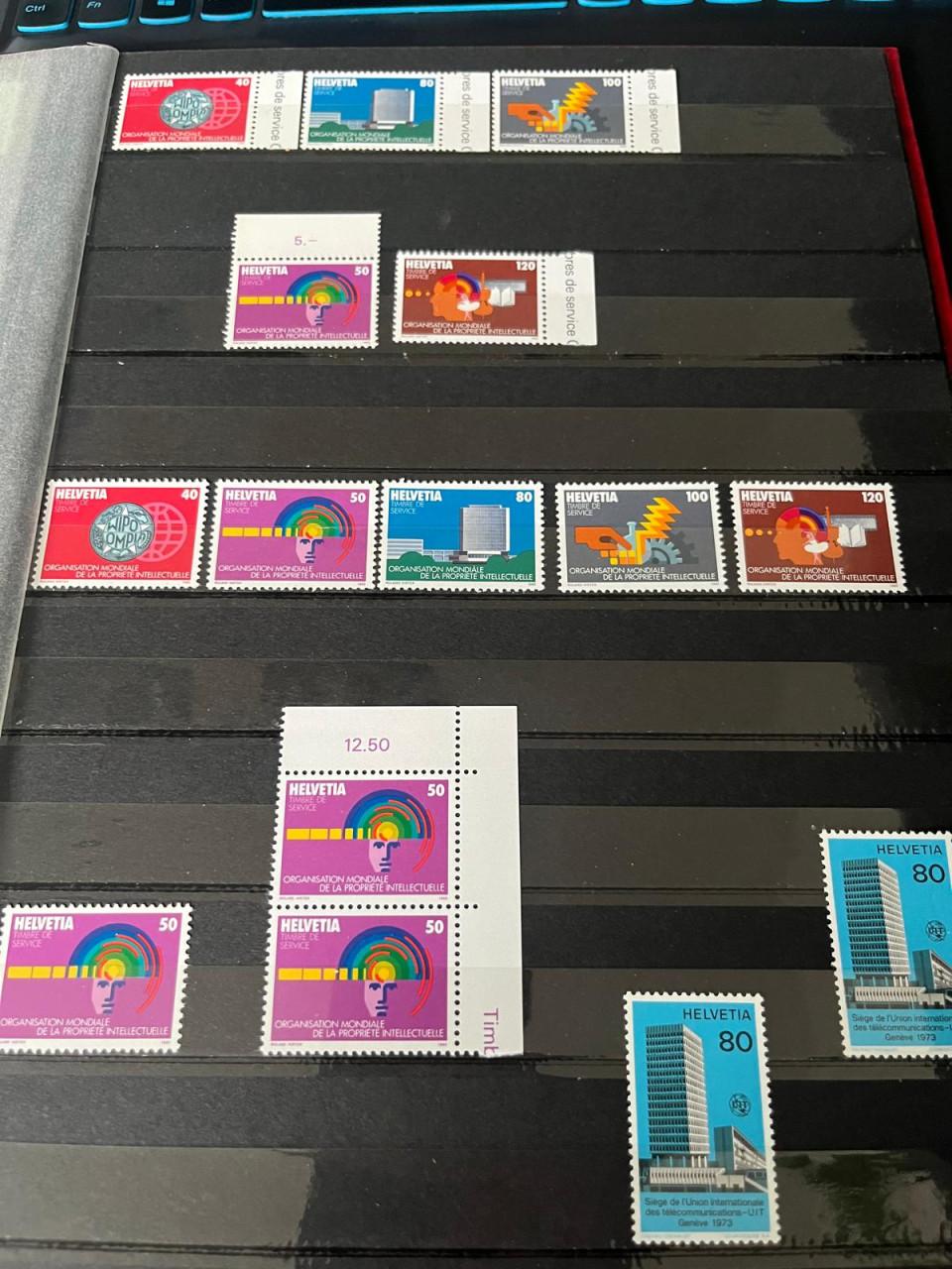 Kleine collectie Zwitserland postfris in album
