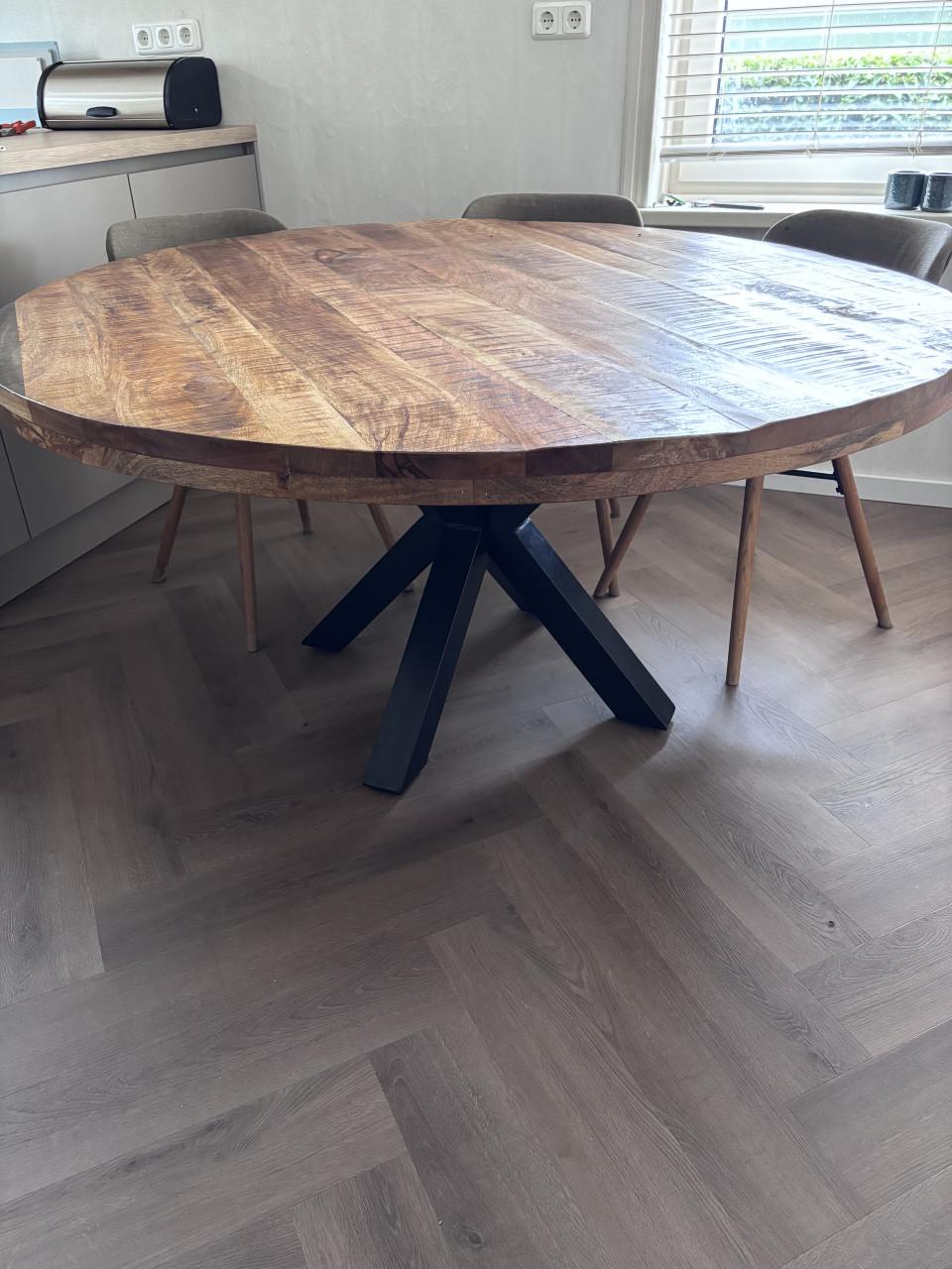 Ronde tafel mangohout