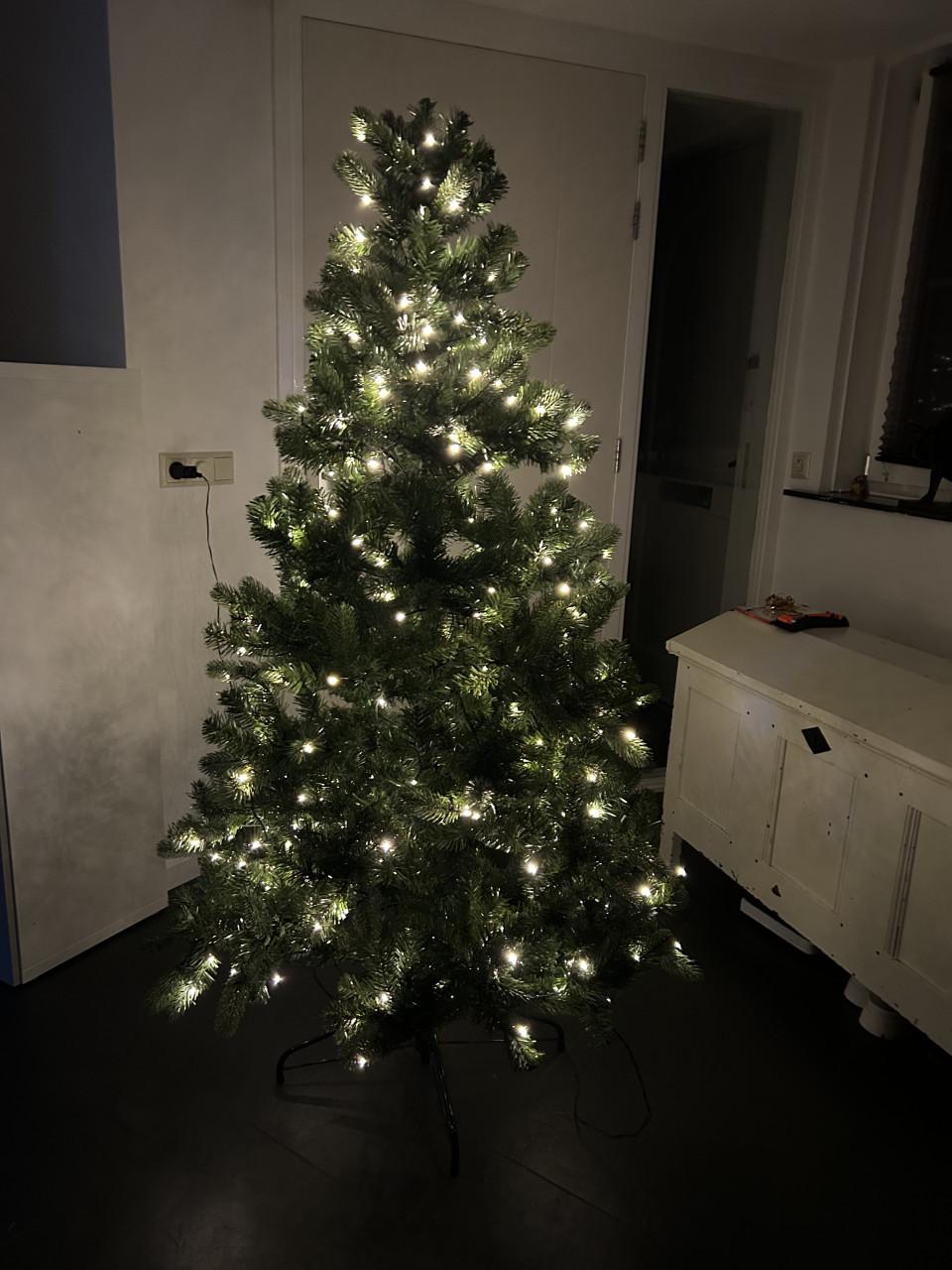 Kerstboom met lampjes