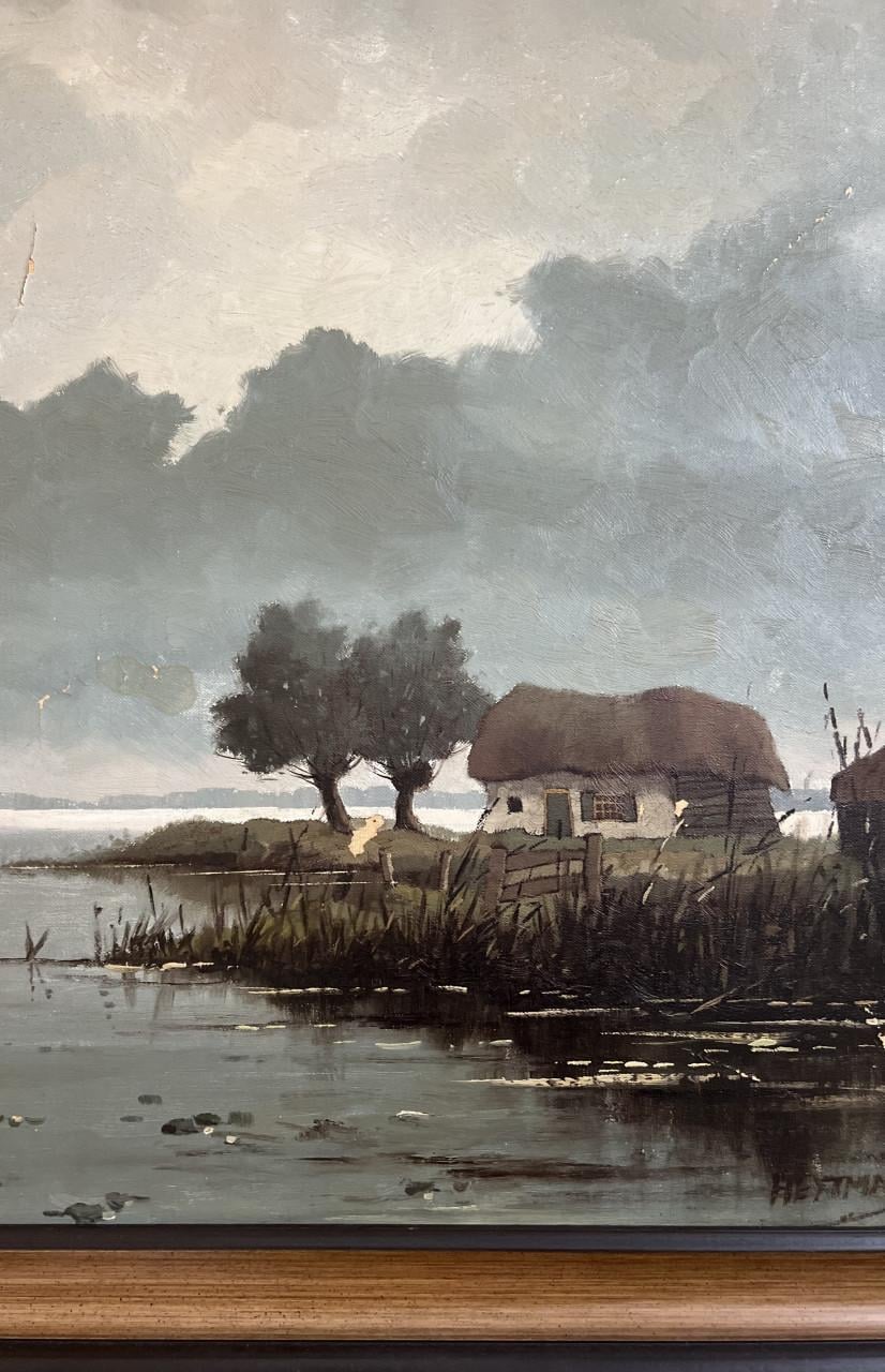 Schilderij abstract landschap